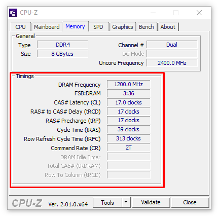 Как узнать тайминги оперативной памяти